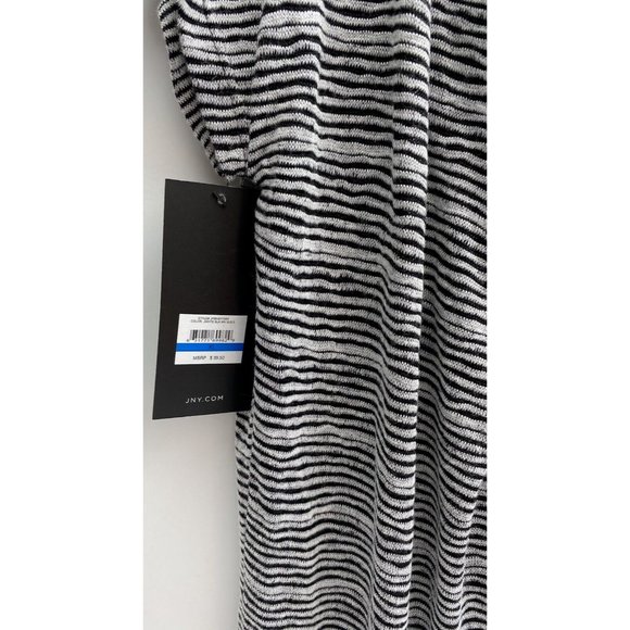 Jones New York Flowy T-Shirt Black and White Stripped Top, Size XL Women's JNY - Picture 6 of 9